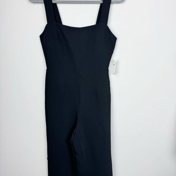 GOOD AMERICAN | NEW Black Executive Jumpsuit Wide Leg Women’s GA Size 1 (Small) - Picture 4 of 11